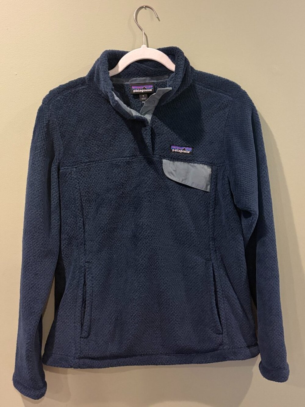 Patagonia Women's Navy Fleece Pullover – Synchilla – Size Medium